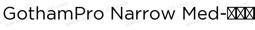 GothamPro Narrow Med字体转换
